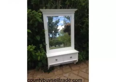 bathroom mirror with 2 drawers