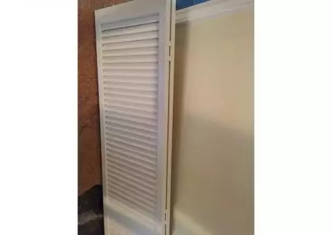 Closet sliding hinged bi-fold doors - like shutters