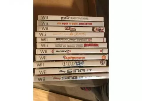Wii games/guitar/dance pads