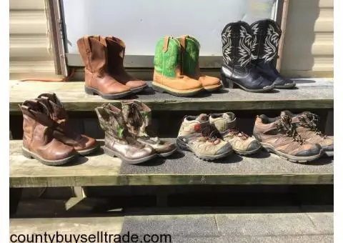 Boys name brand boots and shoes!