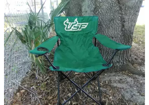 USF tailgating folding chair ...like new - $17.00
