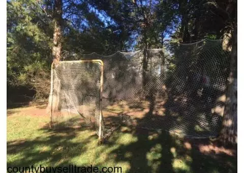 Lacrosse Goal + Backstop