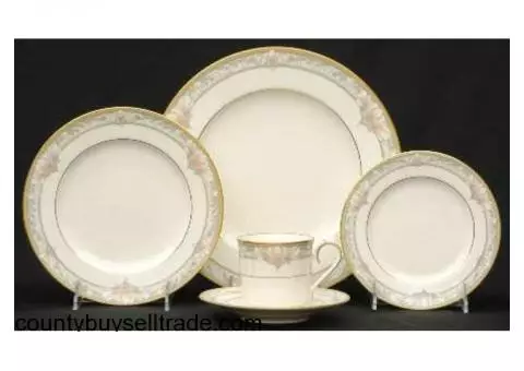 Noritake Barrymore China Set: 67 total pieces (Mint Condition)