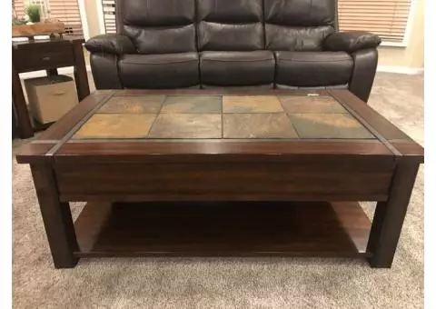 Coffee table and 2 matching end tables