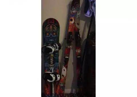 Nordica double six skis with bindings