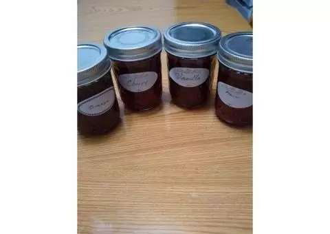 Homemade canned cranberry sauce