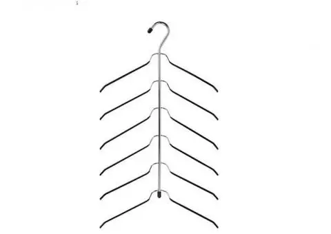 8 Multi tiered blouse hangers with coated wires