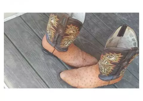 Ostrich boots