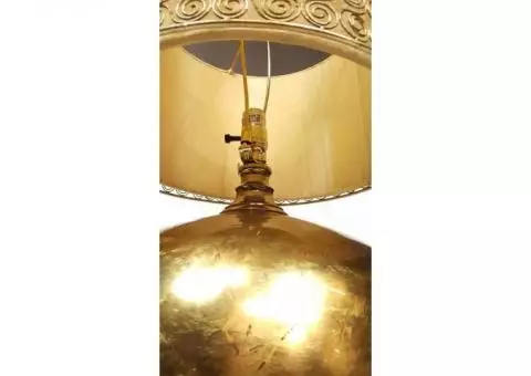 Brass/Gold Scroll Lamp