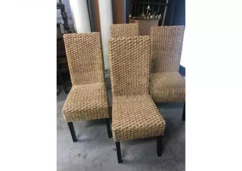 Rattan Dining Chairs set of 4