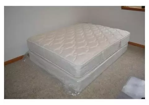 Queen Mattress/box spring and bed frame