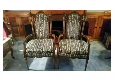 French Provincial arm chairs