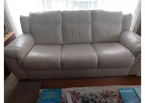 Leather couch - like new!