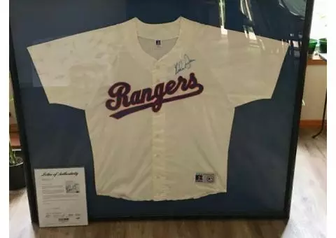 Autographed Nolan Ryan Texas Rangers Jersey 34