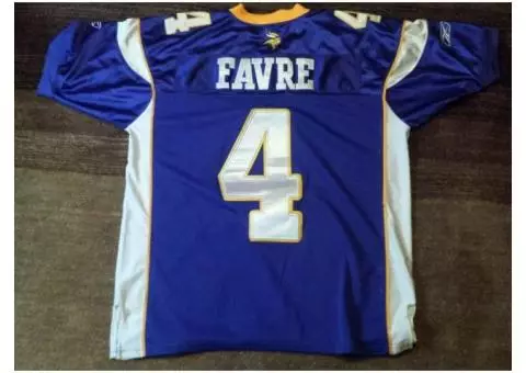 Brett Favre Vikings Jersey Official NFL Reebok Jersey Size 48