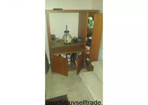 Solid oak tv/storage cabinet