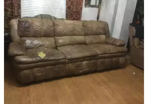 Couch, loveseat, recliner