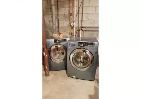 Washer and dryer.