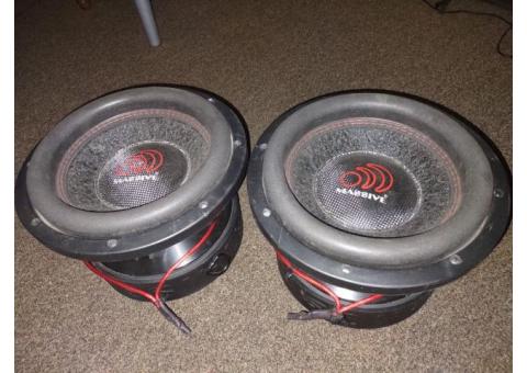 DS18 9,000 watt Amp and pair of 2000 watts RMS subwoofers