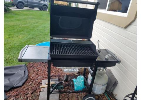 Weber barbecue with a cover
