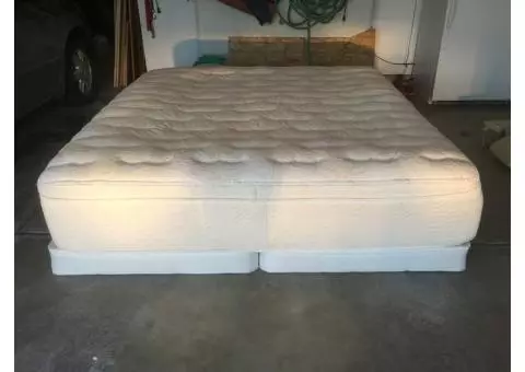 King bed with box springs