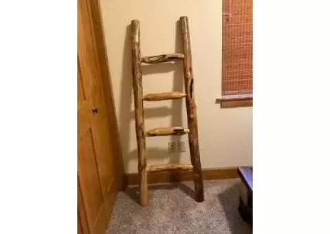 Pine Log Ladder