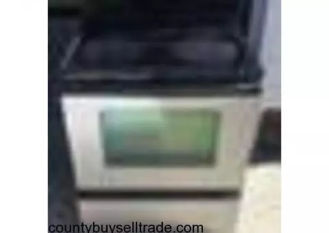 Stainless Steel glasstop Electric range with pics - $125
