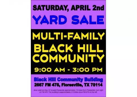 Multi-Family Yard Sale - Over 15 Vendors