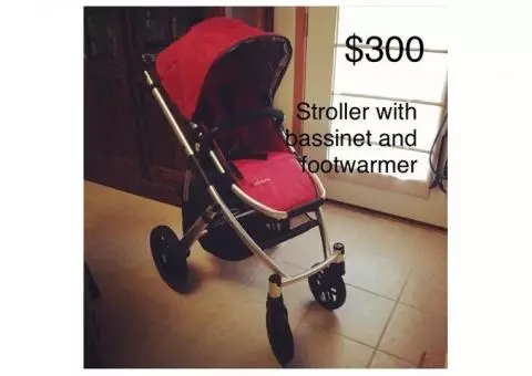 UPPAbaby Vista Stroller with accessories