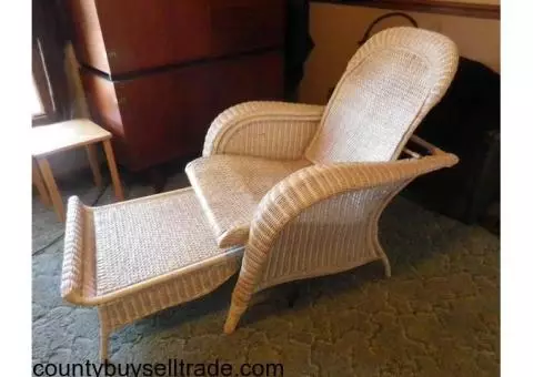 Cambodian wicker lounge chair