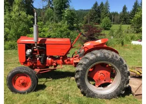 Vintage 1950 Case VA Tractor With Implements