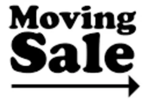 Moving Sale Saturday, July 1