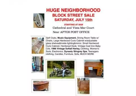 HUGE NEIGHBORHOOD BLOCK STREET SALE