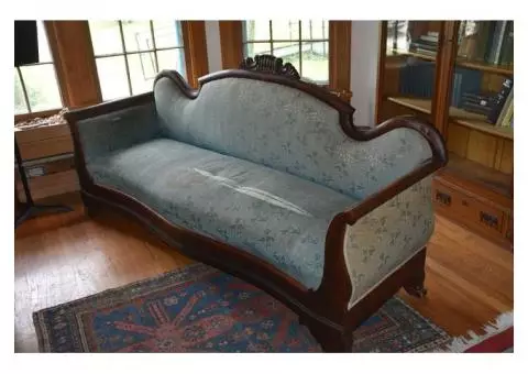 Victorian-era couch