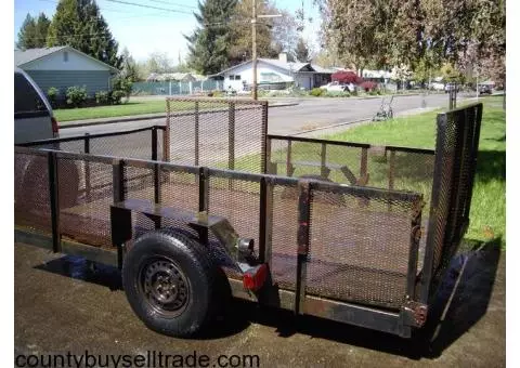 ATV utility trailer 6 x 10 ft deck - $950