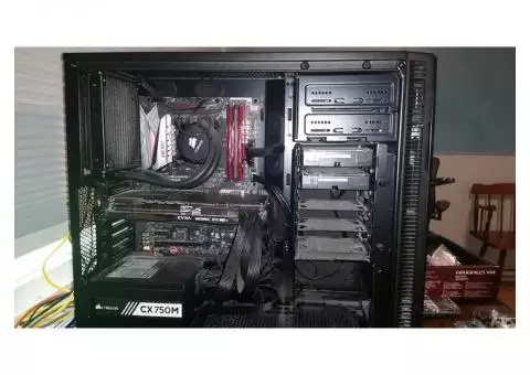 High-end gaming PC, constructed with quality components