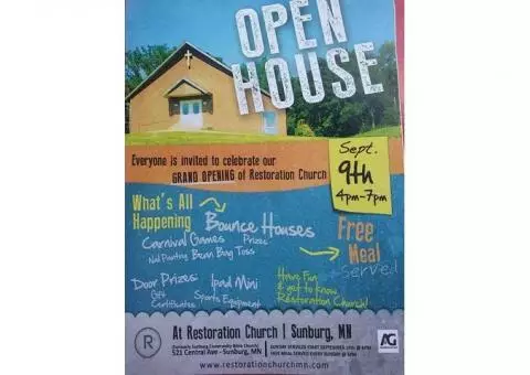 Church Grand Opening / Open House