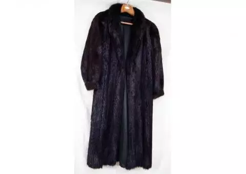 Beaver Fur Coat -Full Length Coat-Long Hair Canadian
