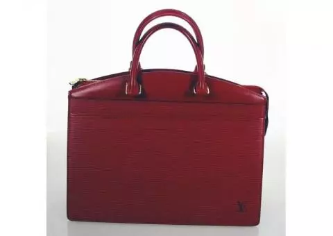 Authentic LOUIS VUITTON Riviera Hand Bag Epi Red Vintage