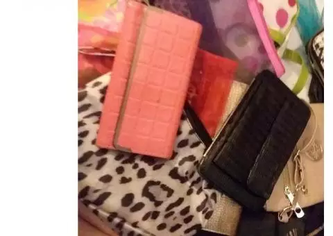 Make up bags wallets and purses