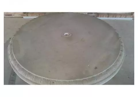 Concrete patio table set