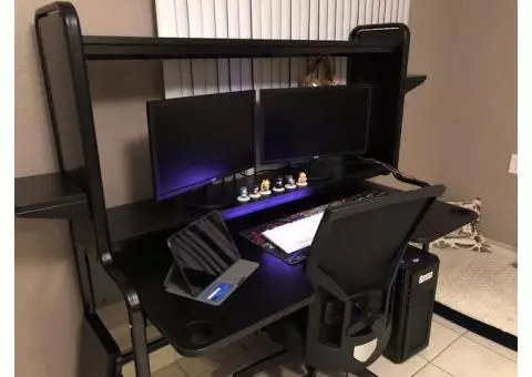 Like new IKEA black desk
