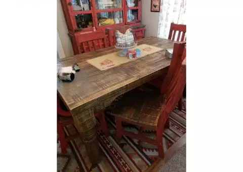 Dining Table with Matching Hutch