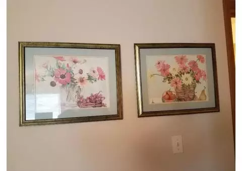 Framed Picture Flower Prints