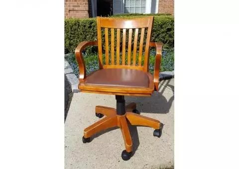 Wooden Banker's Chair