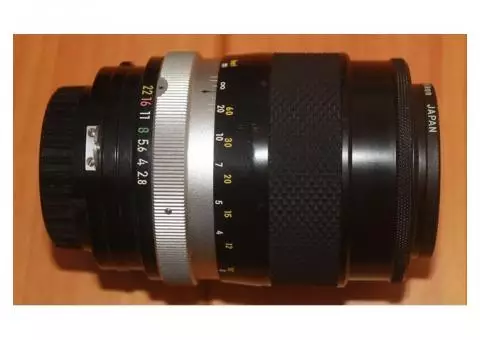 Nikon 135mm f/2.8 Nikkor Manual Focus Lens