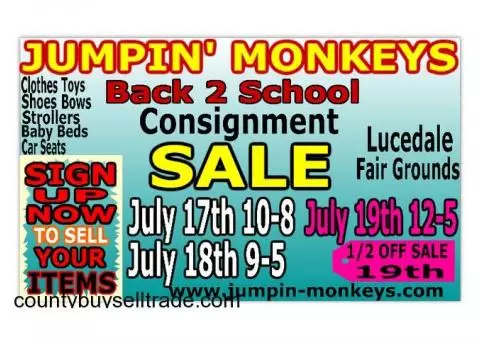 JumpiN' Monkeys Children's  Consignment Sale
