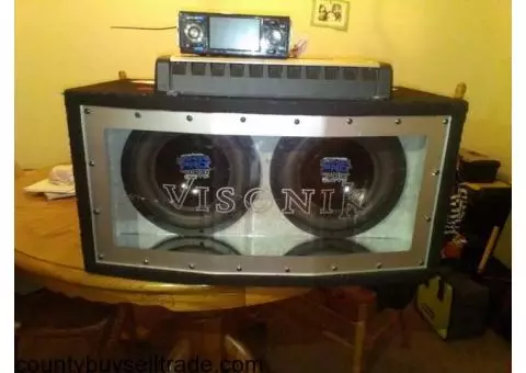 Subwoofers, amp,and stereo