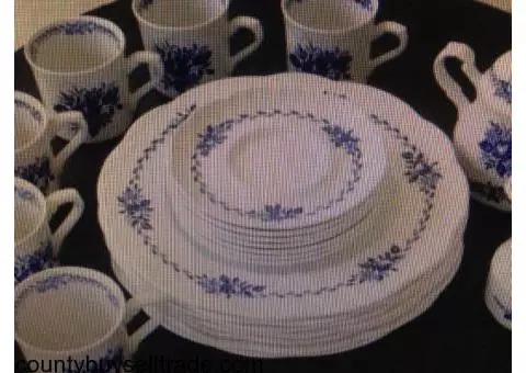 J & G Meakin Dresden Blue English Ironstone Dishes