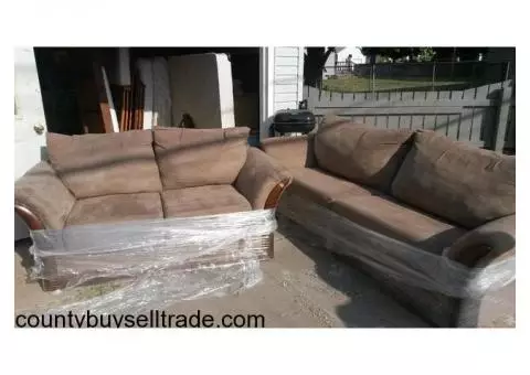 Hide-A-Bed sofa and love seat